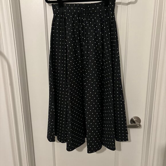 Uniqlo Polka Dot Midi A-Line Skirt - Picture 3 of 3